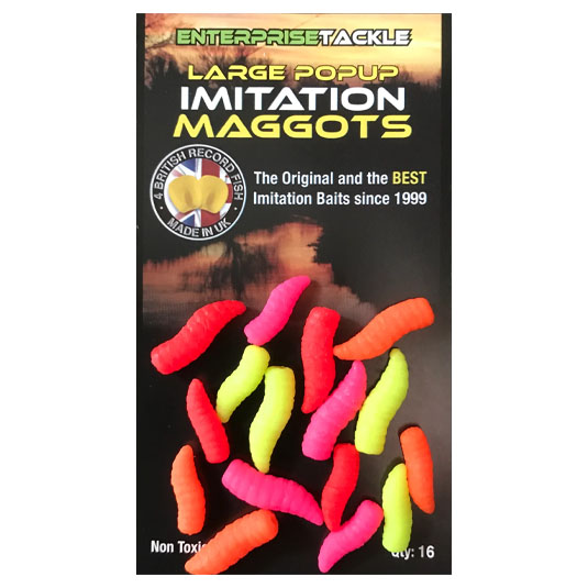 Viermi artificiali Enterprise Tackle Imitation Maggots - Fluoro Mixed Colours