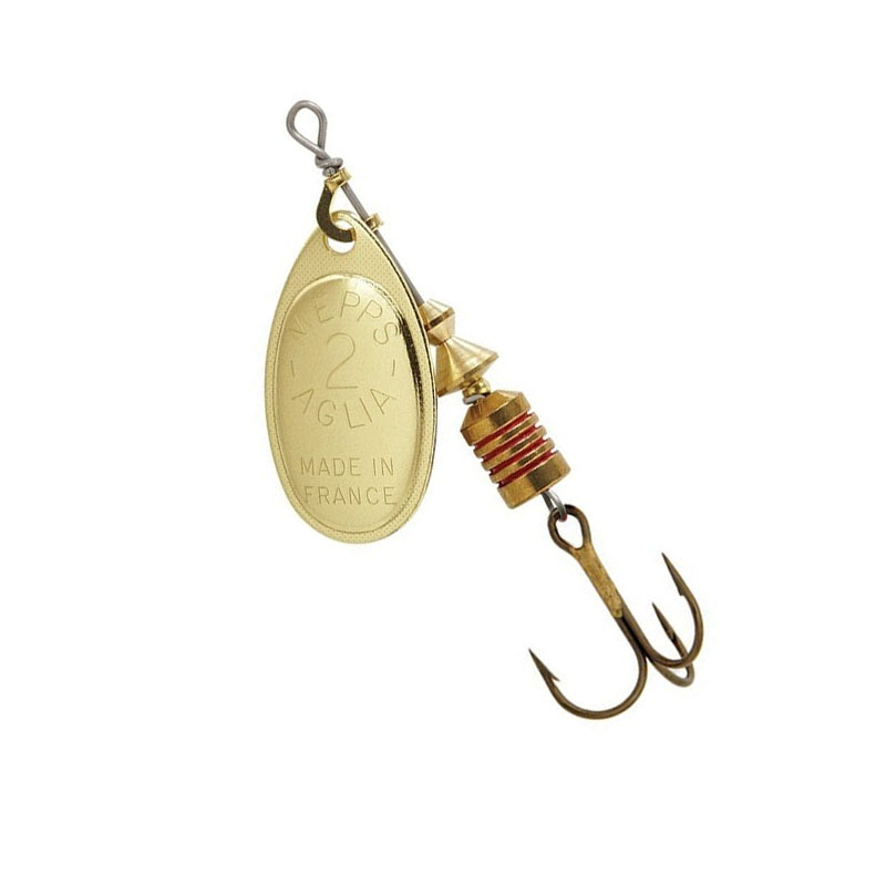 Lingura Rotativa Mepps Aglia, marimea 2, Gold, 4.5gr