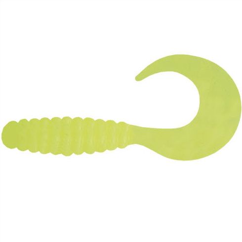 Grub Mann's Curly Tail 5" - Fire Chartreuse, plic 5 buc.