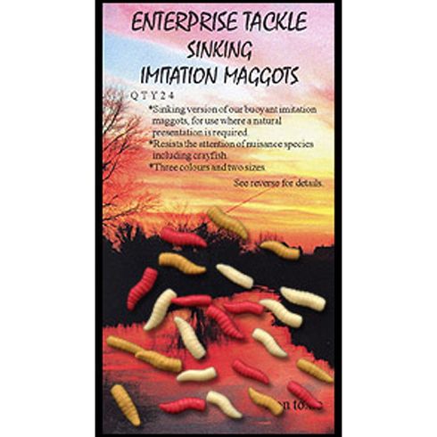 Viermi artificiali Enterprise Tackle Sinking Maggots - Mixed Colours